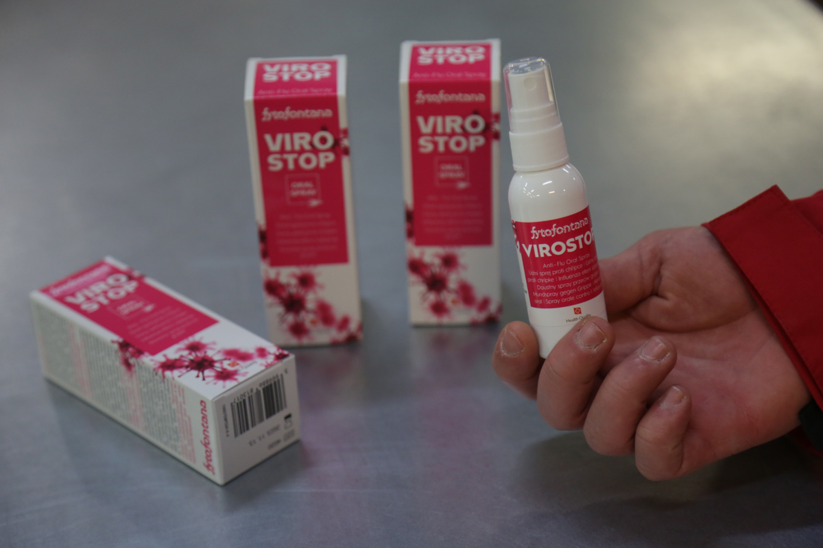 Vírus elleni szájspray-adomány bentlakásos intézményeknek