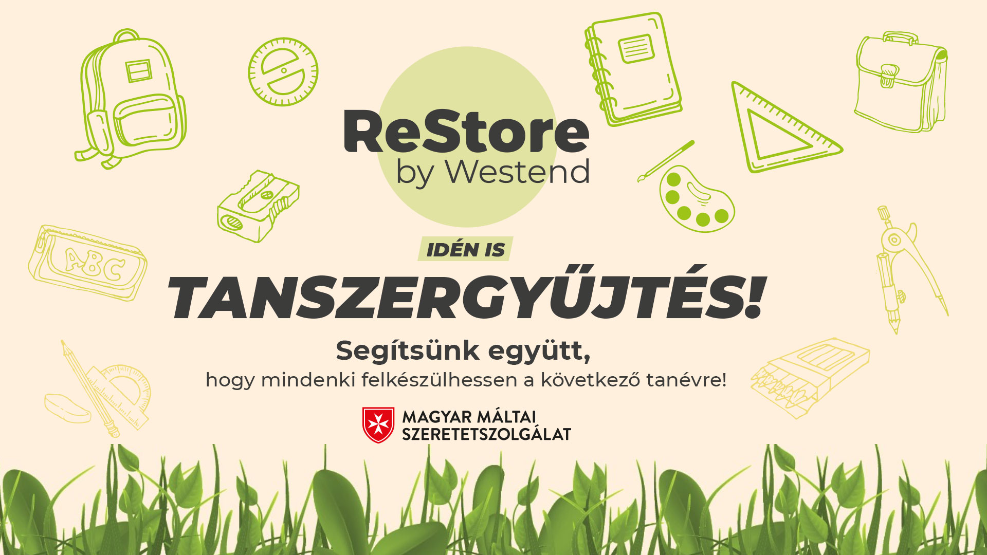 Régi tanszerek új élete: Közösen segíti az iskolásokat a Westend és a Máltai Szeretetszolgálat