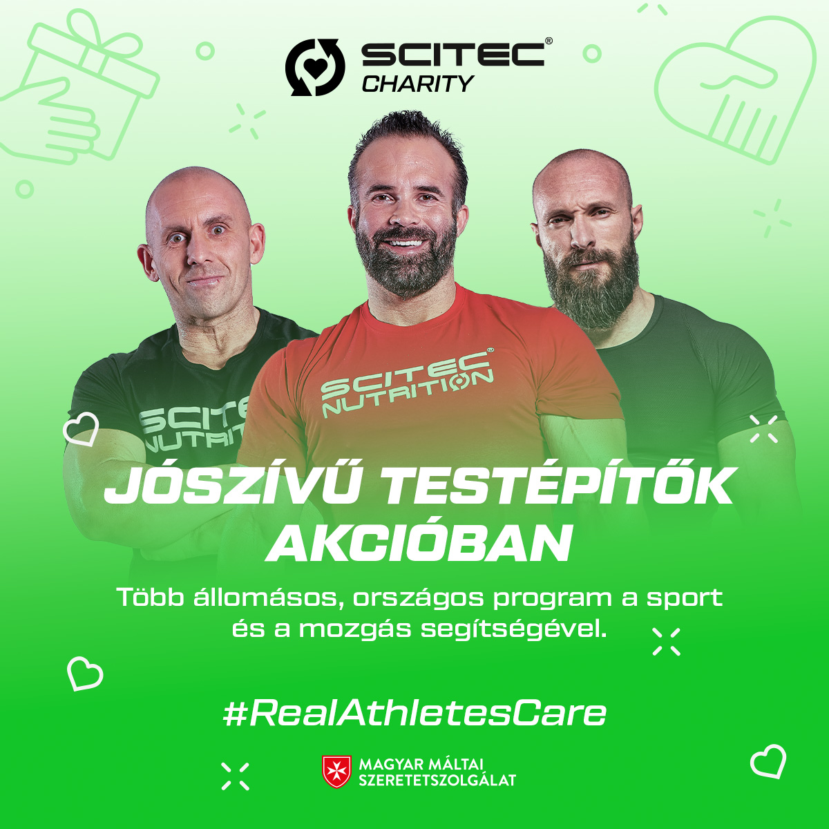 Jószívű Testépítők Akcióban – Szemléletformáló kampánnyal és adományokkal segít a Scitec Nutrition