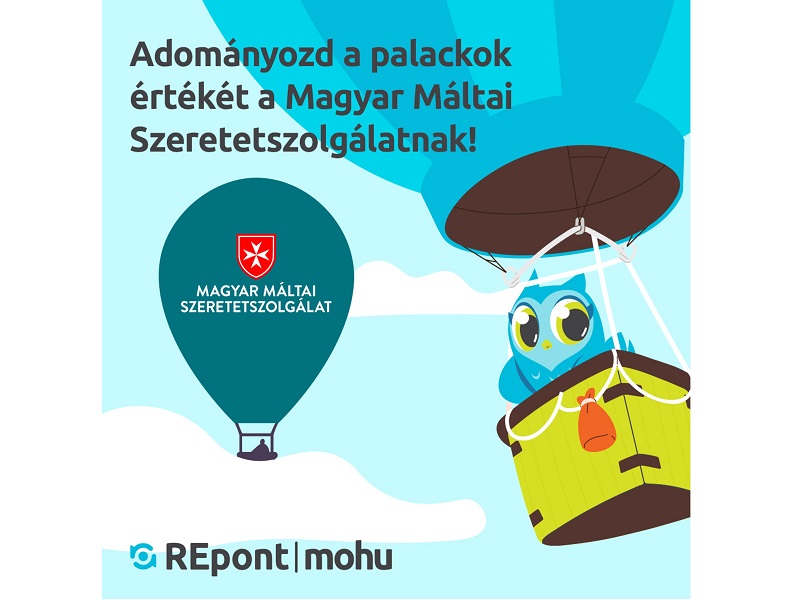 Júliustól a Máltai Szeretetszolgálatnak is lehet adományozni a MOHU REpont automatáknál