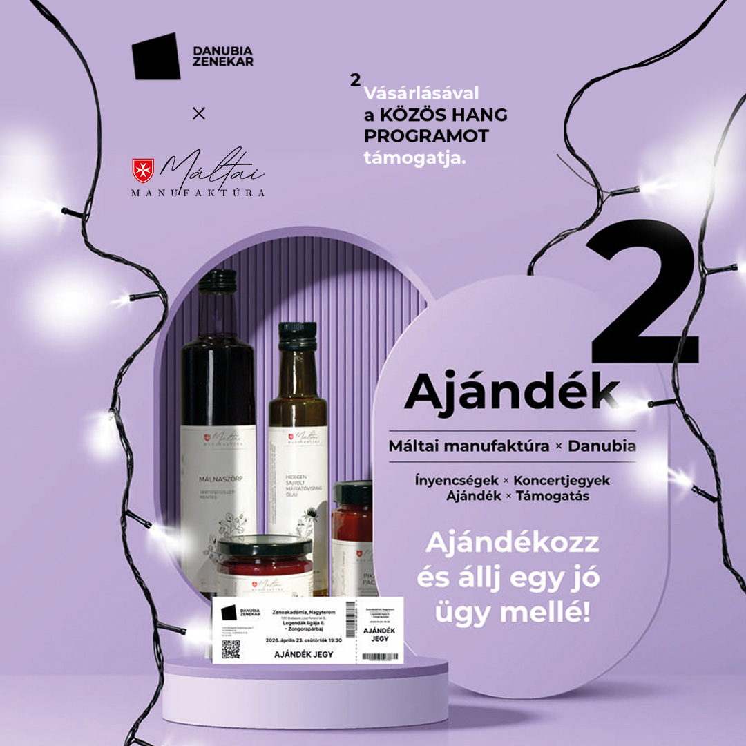 Ínyenc ajándék, jótékony erővel - Add a Máltai Szeretetszolgálat és a Danubia Zenekar közös csomagjait karácsonyra!