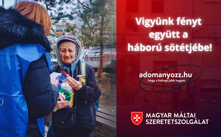 Fényt viszünk a háború sötétjébe – A Máltai Szeretetszolgálat munkatársi közösségének adománya a kijevi rászorulóknak
