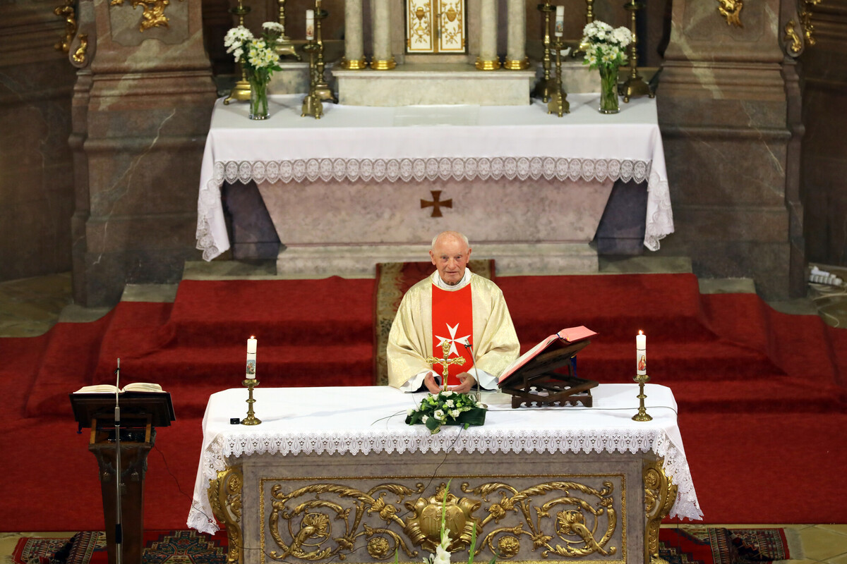 Kozma Imre atya 2023. június 18-i gyémántmiséjén. Fotó: Kovács Bence